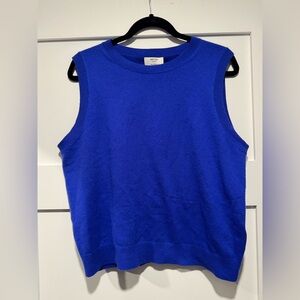 Aritzia Bare Cashmere Monogram Sweater Vest